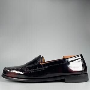 Cole Haan Pinch Men's Size 11 E Burgundy Leather Slip-On Penny Loafer Casual EUC